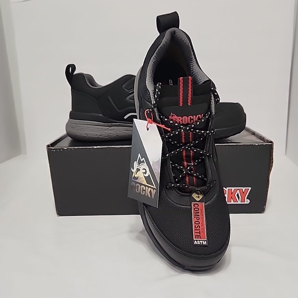 Rocky Men's 10 Industrial Athletix Lo-Top Composite Toe Work Shoe